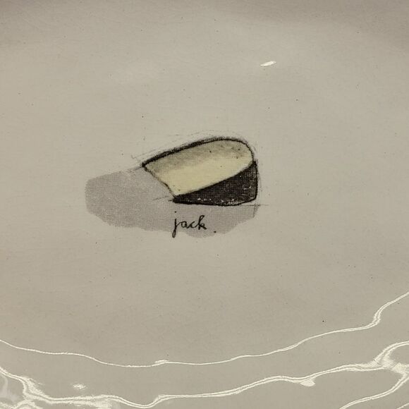 Crate & Barrel Jack Cheese Oval Serving Plate (See Also Camembert & Cheddar) - Picture 4 of 6